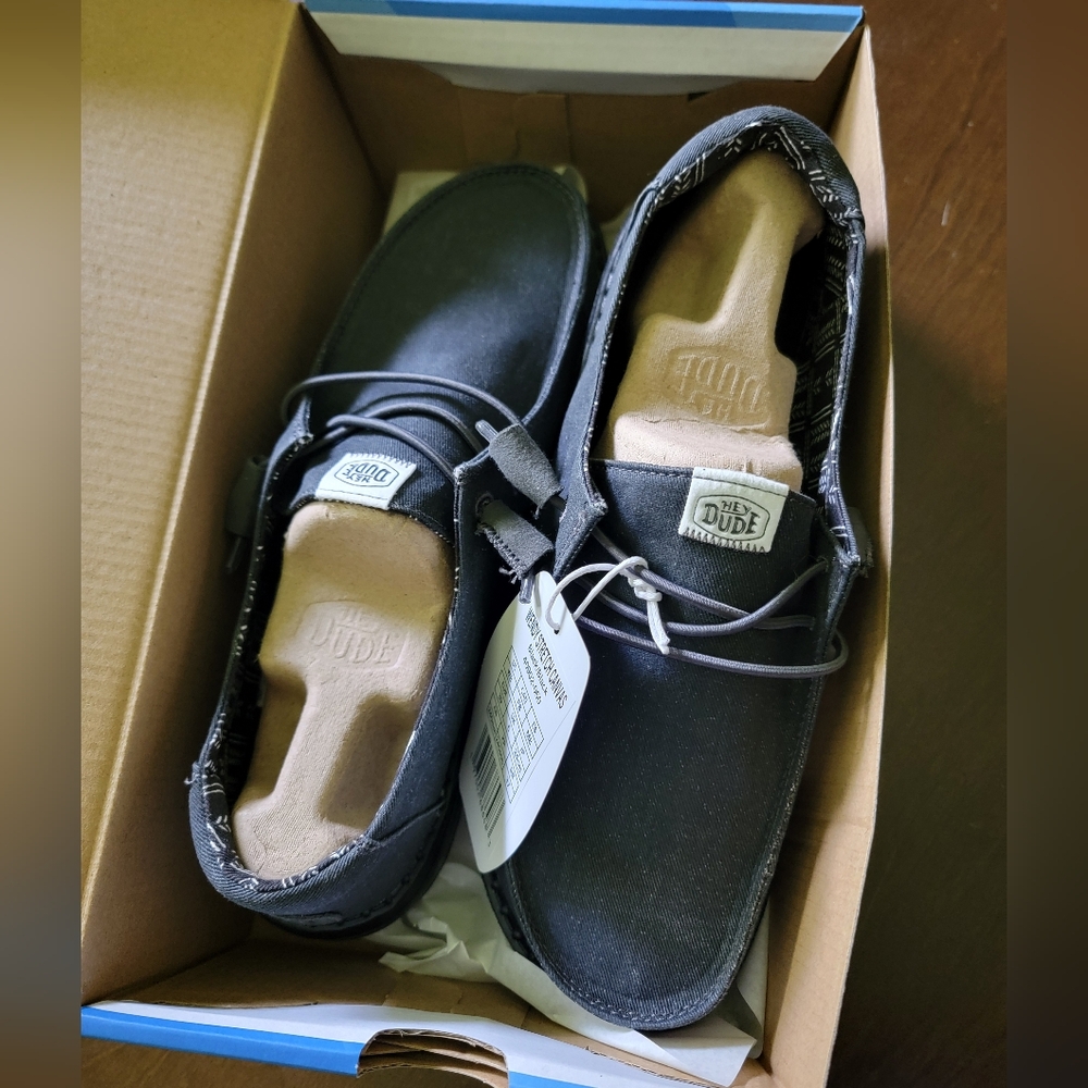 Hey Dude Wendy Stretch Canvas Black/Black